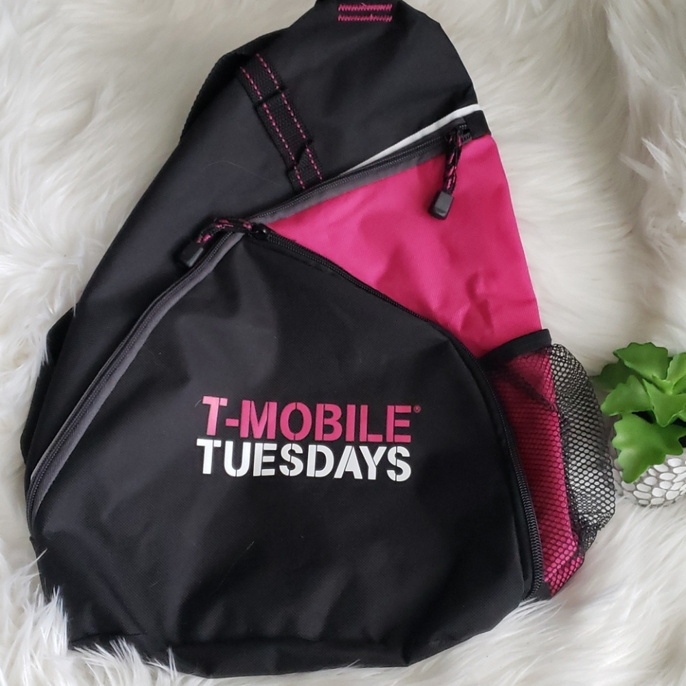 Tmobile Tuesday Black Pink Sling Bag